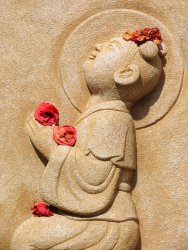 Floral offerings, Haedong Yonggung Temple